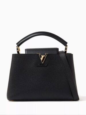Louis Vuitton Black Taurillon Leather Capucines BB + Brand Box , size 27*19