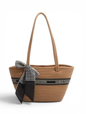 Christian dior woven tote , size 43*23