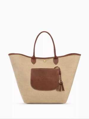Longchamp Large Le Pliage Collection Basket Bag in Canvas , size 45*35