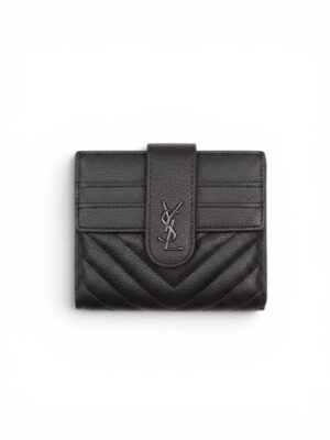 Saint Laurent Card Holder black + Brand Box , Size 13*10
