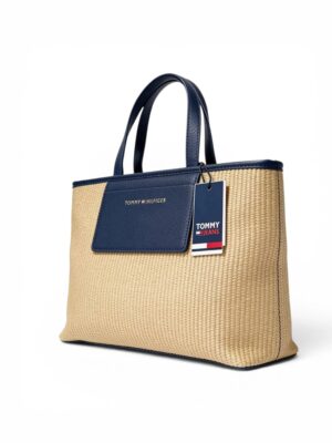 Tommy Hilfiger Keaton Ii Straw Tote Women  NVY , size 40*28