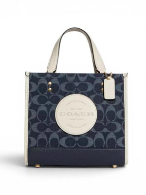 Coach Dempsey Tote 22 In Signature Jacquard + Brand Box , size 22*20