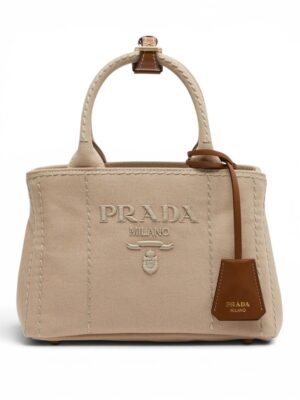 Prada
Prada Jardiniere Mini canvas top handle bag,   max size 28*20