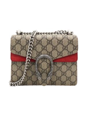 GUCCi Supreme GG Dionysus Small Shoulder Bag Beige Red + Brand Box , size 20*14