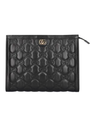 Gucci GG Matelasse leather pouch + brand box , size 27*20