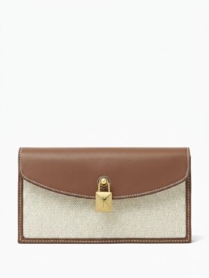 Loro Piana
Extra Pochette Bag in Calfskin & Canvas + Brand Box , Size 18*10