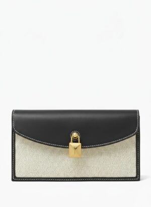 Loro Piana
Extra Pochette Bag in Calfskin & Canvas + Brand Box , Size 18*10