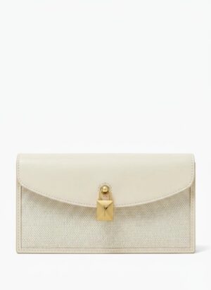 Loro Piana
Extra Pochette Bag in Calfskin & Canvas + Brand Box , Size 18*10