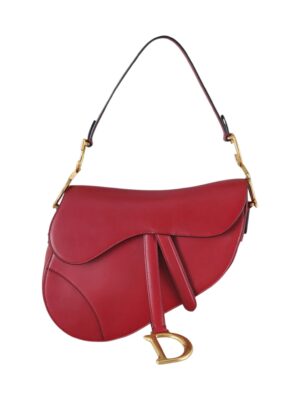 Christian Dior saddle Red + Brand Box , size 25*18