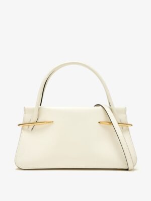 Givenchy
Medium Leather Pinch Top Handle Bag off white color + Brand Box , size 31*17
