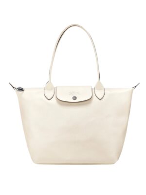 Longchamp
Medium Le Pliage Xtra Bag in Leather white , size 40*27