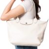 Longchamp
Medium Le Pliage Xtra Bag in Leather white , size 40*27 - Thumbnail Image 4