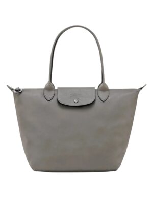 Longchamp
Medium Le Pliage Xtra Bag in Leather Gray , size 40*27