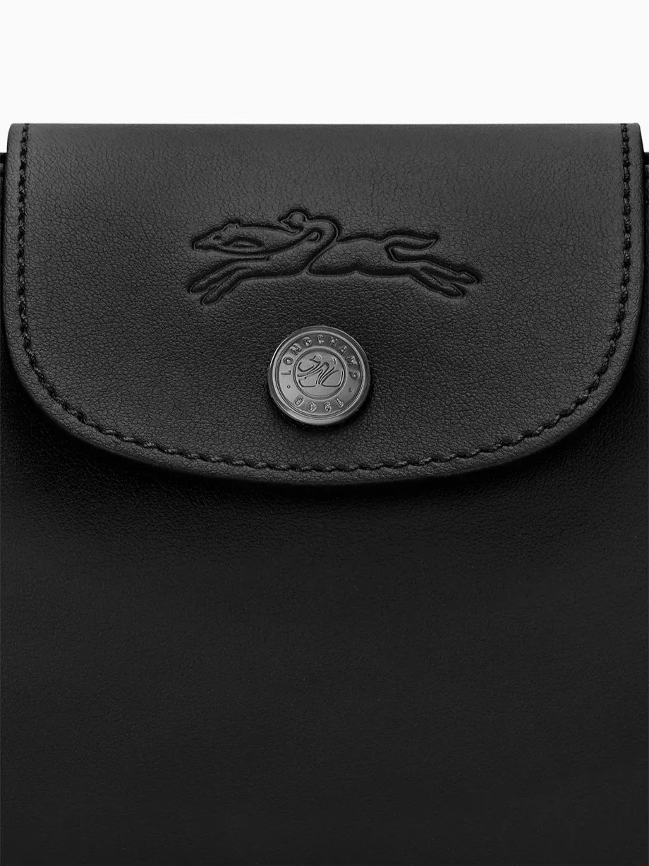 ⁦Longchamp
Medium Le Pliage Xtra Shoulder Bag in Leather black , size 26*11⁩ - الصورة ⁦5⁩