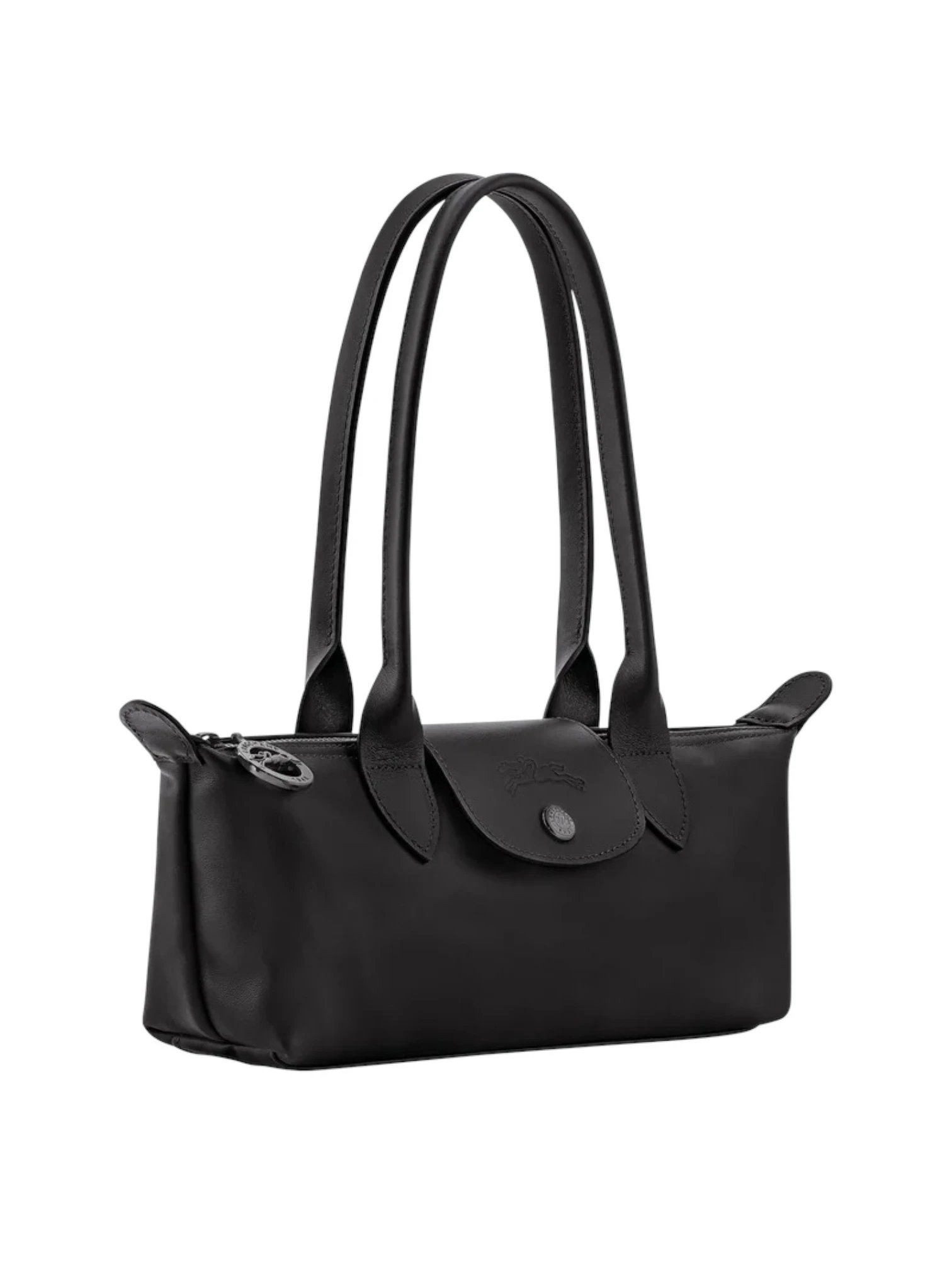 ⁦Longchamp
Medium Le Pliage Xtra Shoulder Bag in Leather black , size 26*11⁩ - الصورة ⁦3⁩