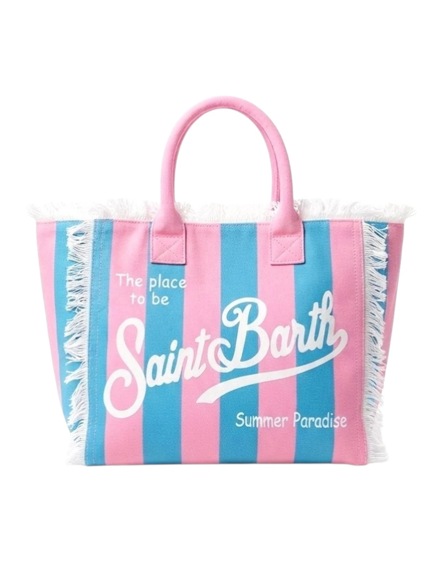⁦MC2 Saint Barth summer Vanity Einkaufstasche aus Denim Patchwork Baumwoll Canvas , size 55*30⁩ - الصورة ⁦2⁩