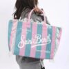 MC2 Saint Barth summer Vanity Einkaufstasche aus Denim Patchwork Baumwoll Canvas , size 55*30 - Thumbnail Image 5
