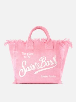 MC2 Saint Barth summer Vanity Einkaufstasche aus Denim Patchwork Baumwoll Canvas , size 55*30