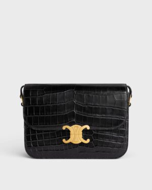 Celine Teen Triomphe Bag in Crocodile + Brand Box , size 22*17