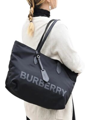 BURBERRY Nylon Logo Tote  + Dust cover , size 38*26
