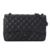 Chanel Jumbo Double Flap So Black caviar leather , size 30*19 - Thumbnail Image 1