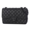 Chanel Jumbo Double Flap So Black caviar leather , size 30*19 - Thumbnail Image 2