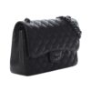 Chanel Jumbo Double Flap So Black caviar leather , size 30*19 - Thumbnail Image 3