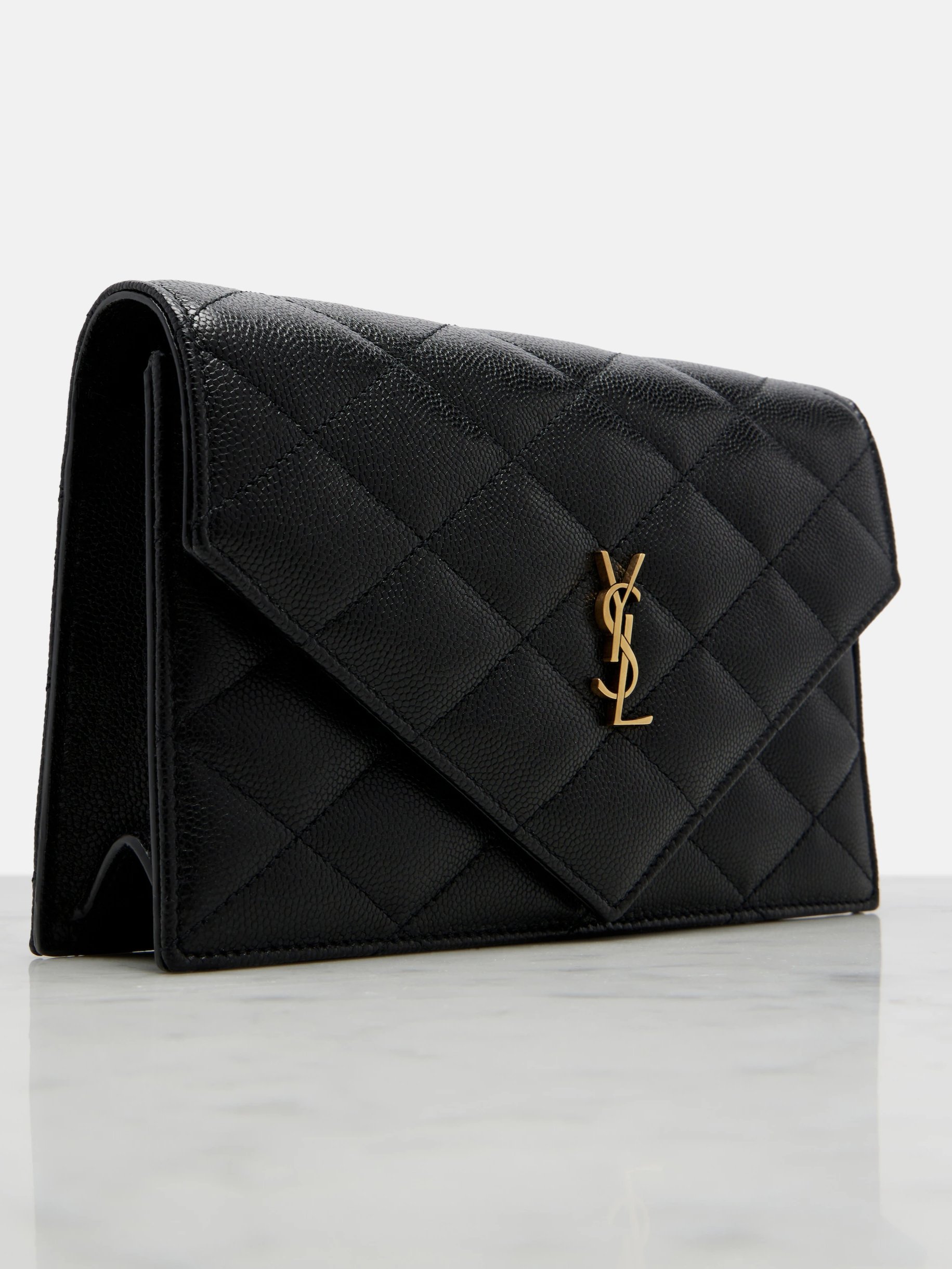 ⁦Saint Laurent
Paris leather wallet on chain + Brand Box , size 20*13⁩ - الصورة ⁦4⁩