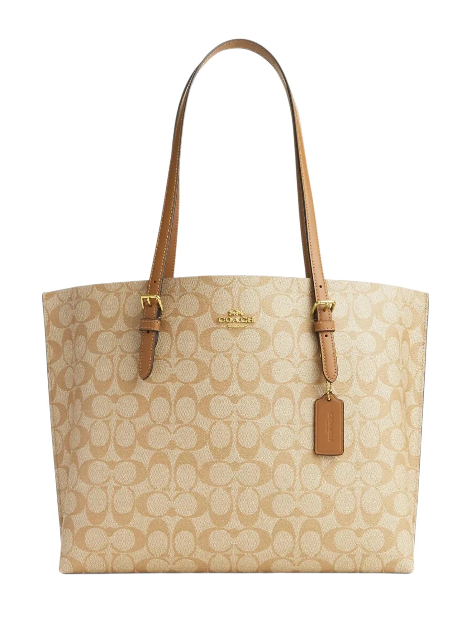 ⁦COACH Mollie Tote bag in signature , size 38*27⁩ - الصورة ⁦1⁩
