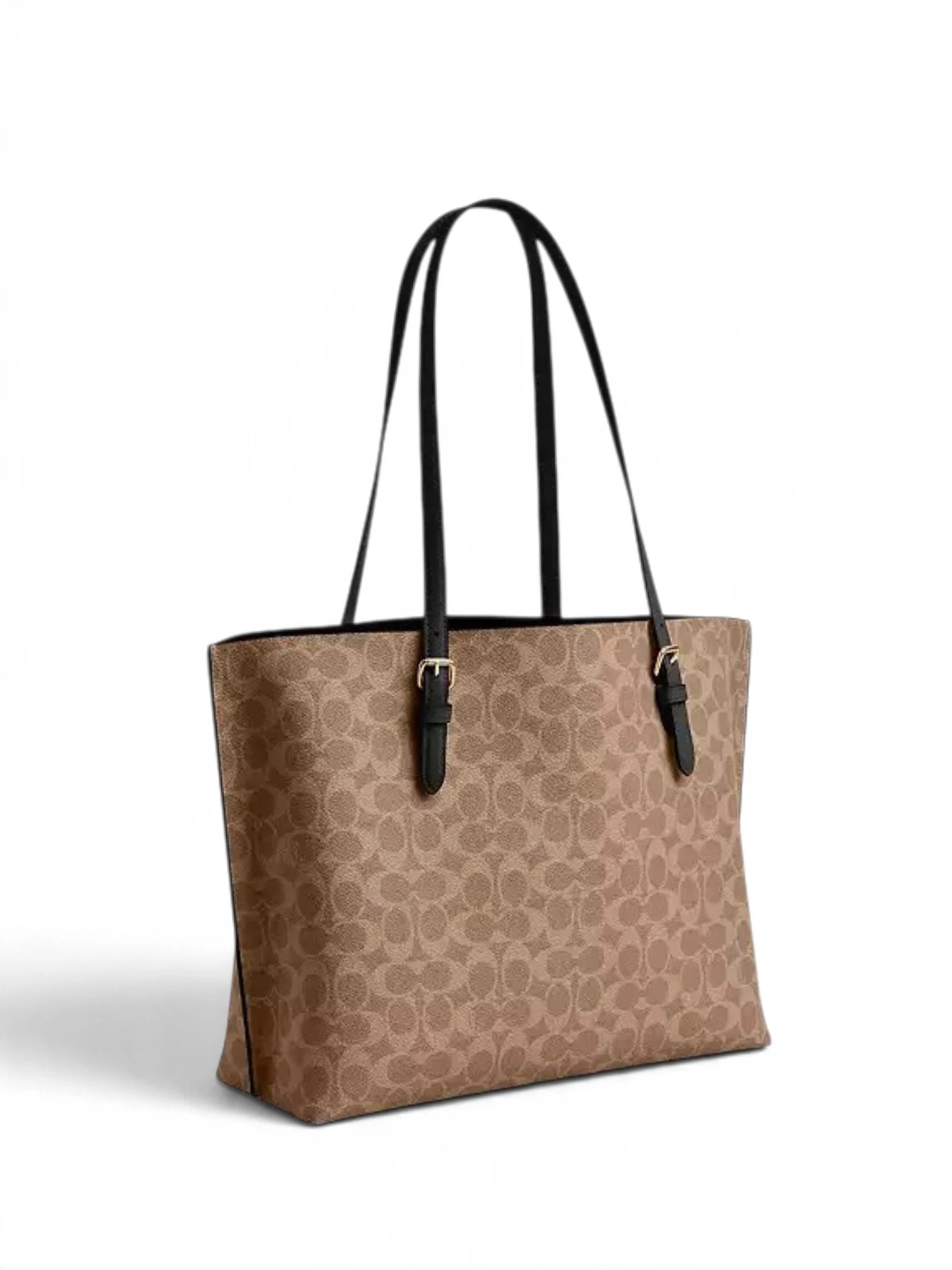 ⁦COACH Mollie Tote bag in signature , size 38*27⁩ - الصورة ⁦2⁩