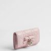 Christian Dior Lady Dior Glycine Wallet Cannage , size 11*8 - Thumbnail Image 7