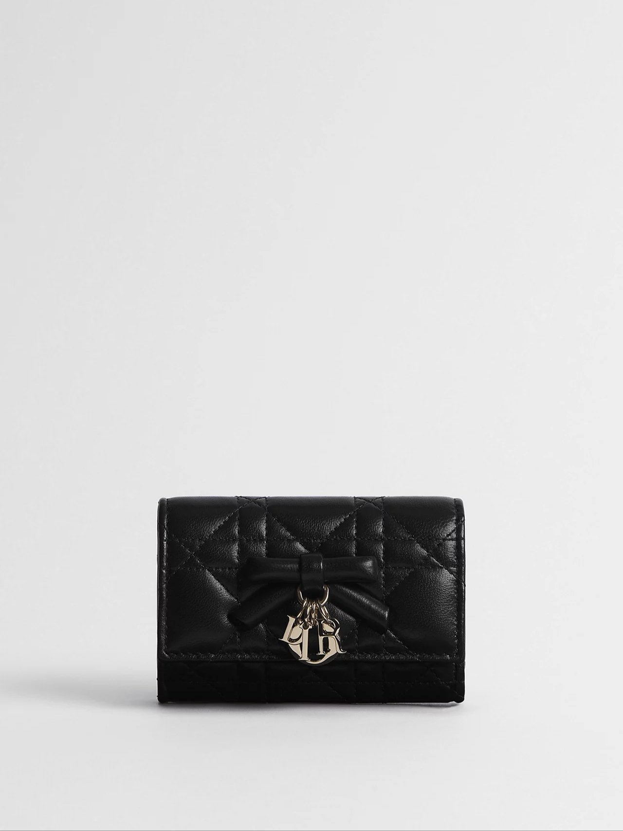 ⁦Christian Dior Lady Dior Glycine Wallet Cannage , size 11*8⁩ - الصورة ⁦5⁩