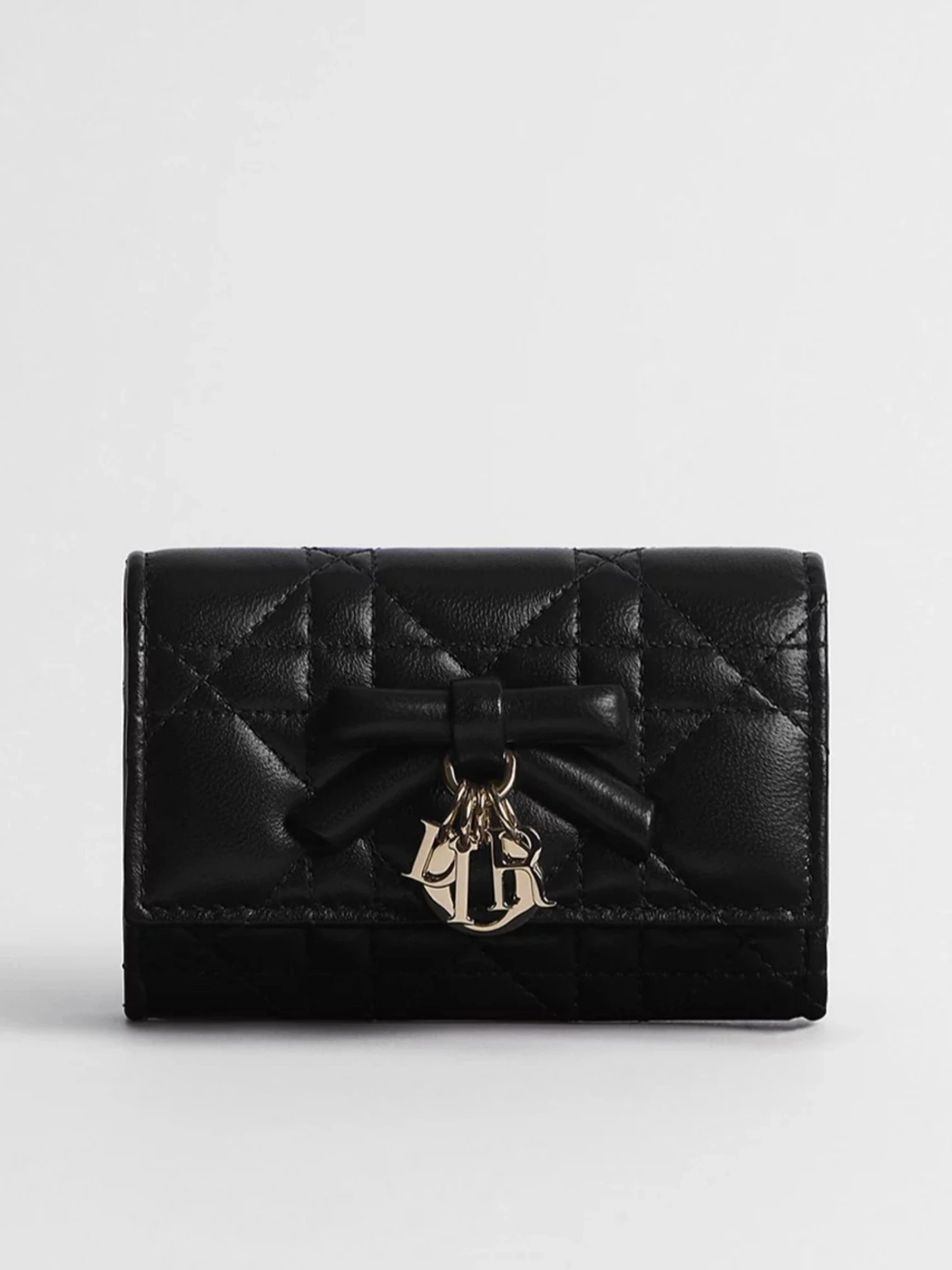 ⁦Christian Dior Lady Dior Glycine Wallet Cannage , size 11*8⁩ - الصورة ⁦1⁩