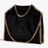 Stella McCartne Black Falabella Fold Over Tote Bag size 38*35 - Thumbnail Image 2