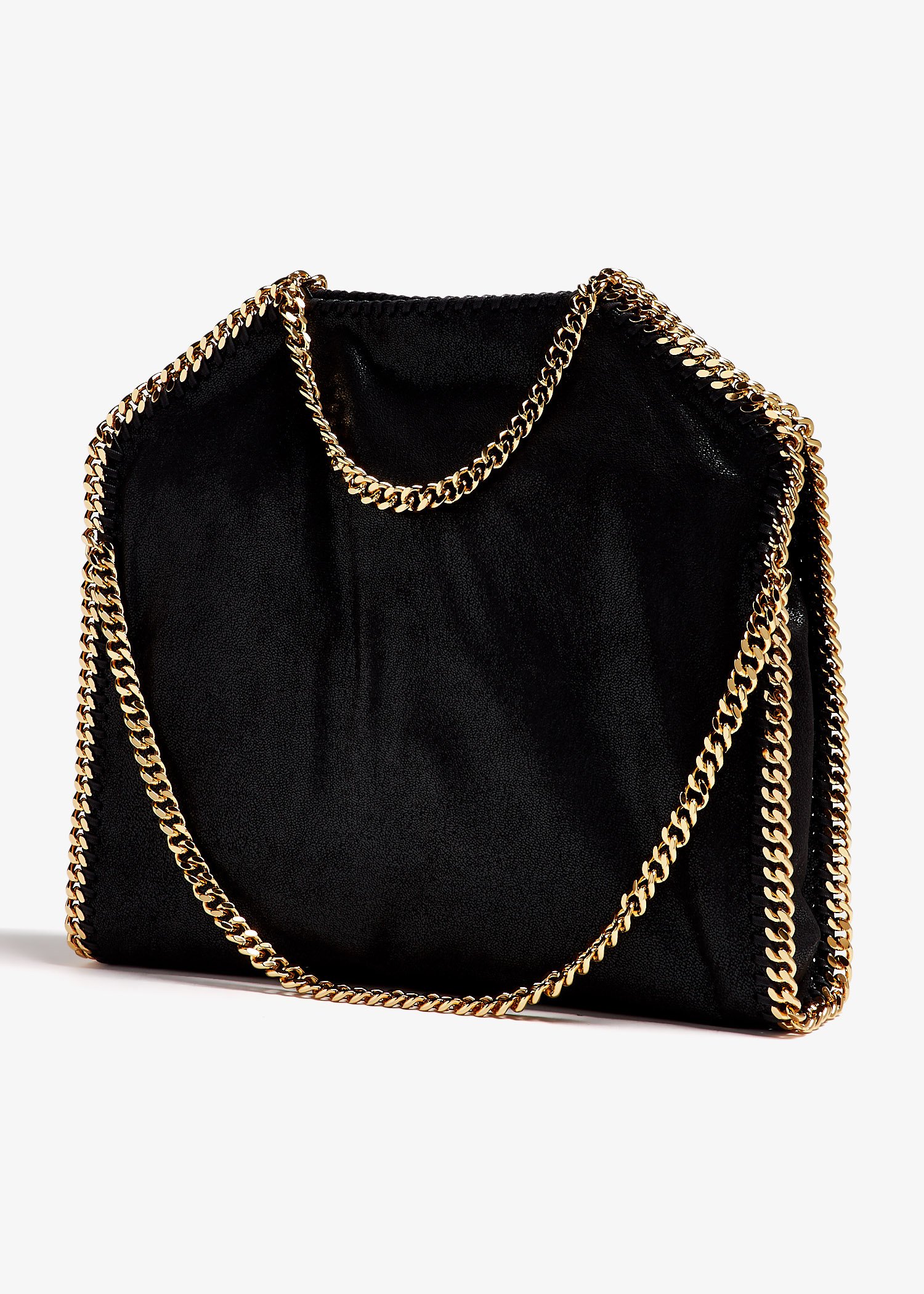 ⁦Stella McCartne Black Falabella Fold Over Tote Bag size 38*35⁩ - الصورة ⁦2⁩