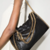 Stella McCartne Black Falabella Fold Over Tote Bag size 38*35 - Thumbnail Image 6