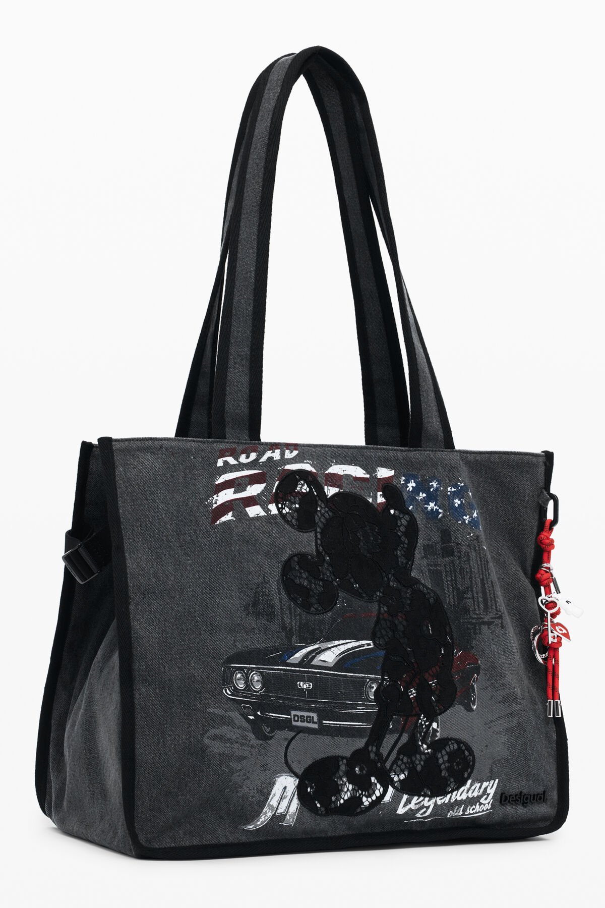 ⁦Desigual Medium Mickey denim shopper bag , Size 41*34⁩ - الصورة ⁦2⁩