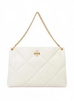 Tory Burch
Kira white  Leather Hobo , size 37*25